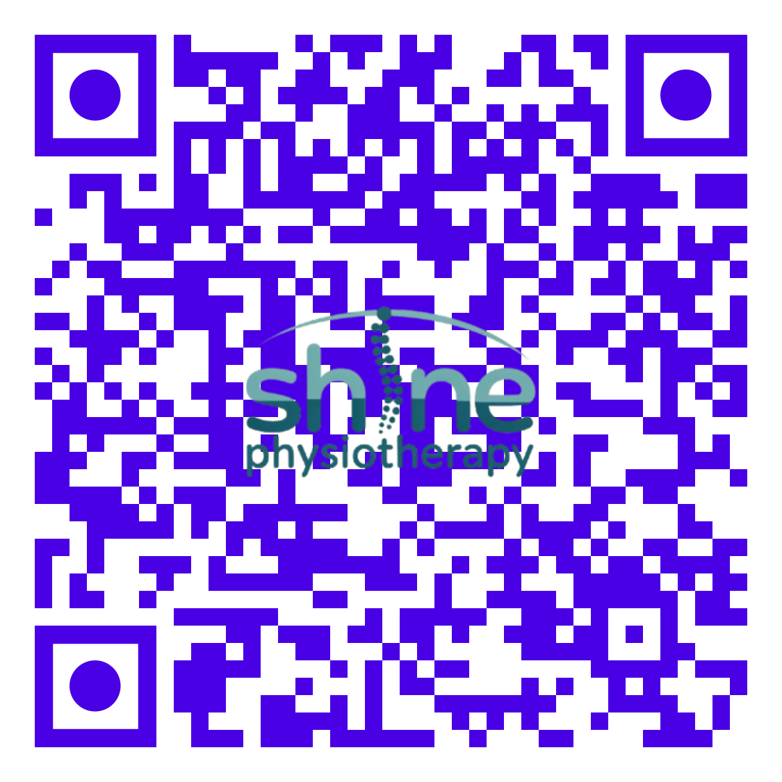 QR Code to Shine Physiotherapy Website